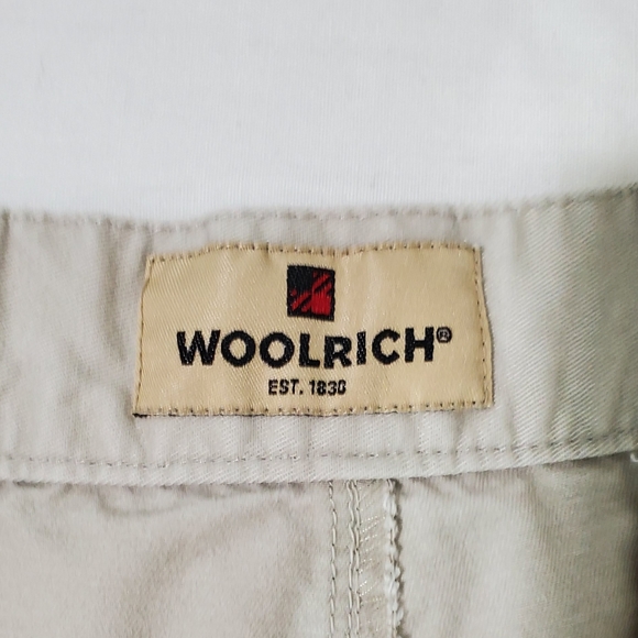 Woolrich Men's Casual Khaki Pants Flat-Front Size 36/32  Preppy Workwear Chinos - Picture 7 of 16